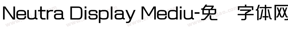Neutra Display Mediu字体转换